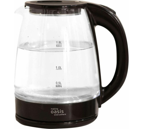 OASIS K-8GВ стекло/черный 1,8л.