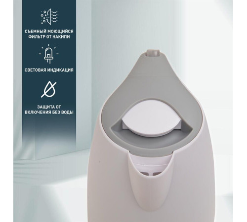 OASIS K-3PWG белый+серый, 1,7л