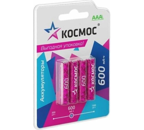 КОСМОС KOCR03NIMH600mAh4BL фуксия