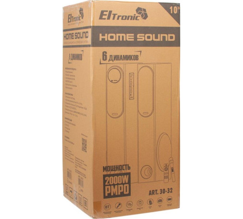 ELTRONIC (30-32) HOME SOUND - колонка 10 красный