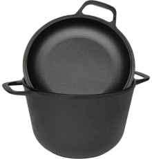 ГАРДАРИКА 1303-4 чугунная 3,0л с крышкой-сковородой