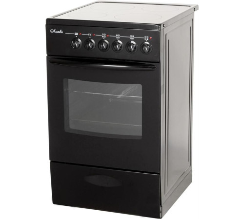 ЛЫСЬВА EF4011MK00 черный стеклокерамика (без крышки)