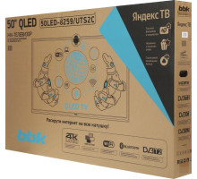 BBK 50LED-8259/UTS2C QLED SMART TV Android Ultra HD безрамочный