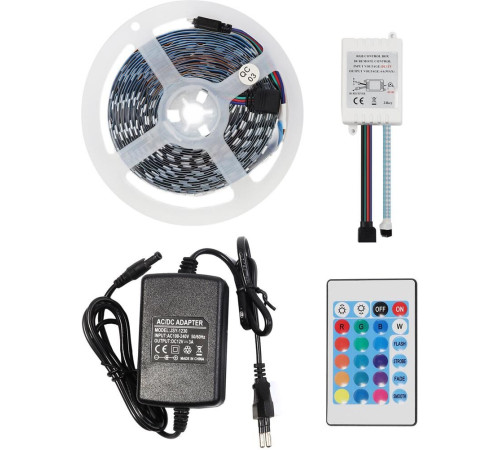 SMARTBUY (SBL-IP20-9-RGB-KIT) Комплект LED ленты SMD 5050/60-IP20- 9W/RGB 5 м.
