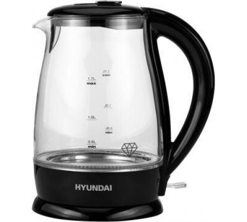 HYUNDAI HYK-G2011 1.7л. 2200Вт черный (стекло/пластик)