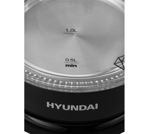 HYUNDAI HYK-G2011 1.7л. 2200Вт черный (стекло/пластик)