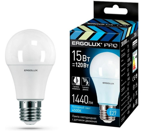 ERGOLUX (14763) LED-A60P-15W-E27-4K PRO