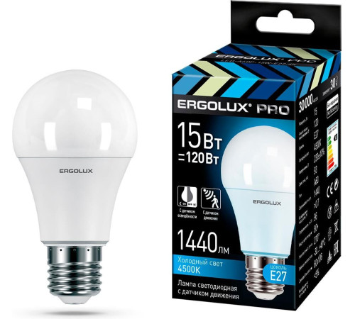 ERGOLUX (14763) LED-A60P-15W-E27-4K PRO