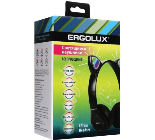ERGOLUX (15457) ELX-BTHP02-C02 , черный