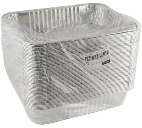 MALLONY Форма для выпечки, LAMINA, размер: 37*27*7 см, из алюм фольги, прямоугольная, одноразовая (006045)