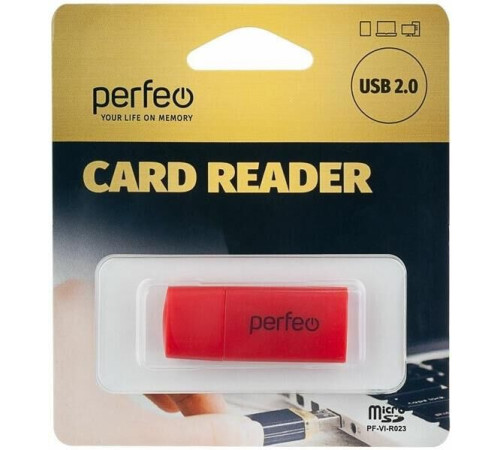 PERFEO (PF С3795) Micro SD, (PF-VI-R023 Red) красный