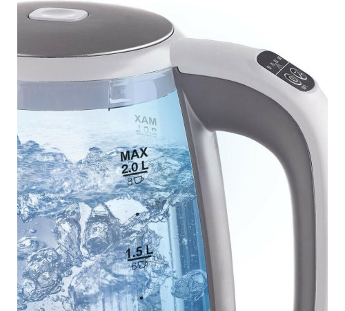 HYUNDAI HYK-G8880 2л. 2200Вт серый/серебристый корпус: стекло