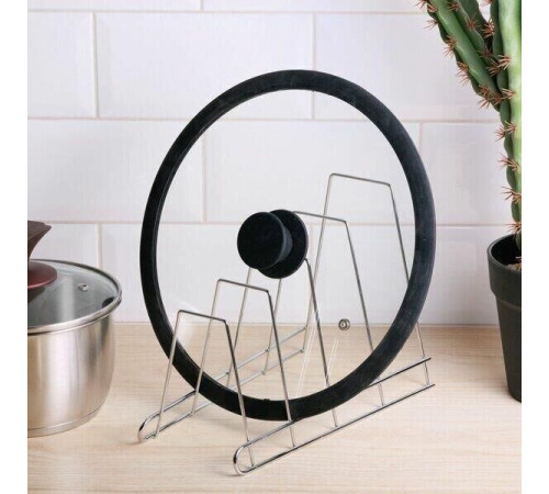 Крышка MALLONY Крышка стеклянная C-type с силиконовым ободком CAPPELLO-C, 28 см (003663)