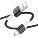 BOROFONE (6974443386783) BX84 USB-microUSB 2.4A 1м черный