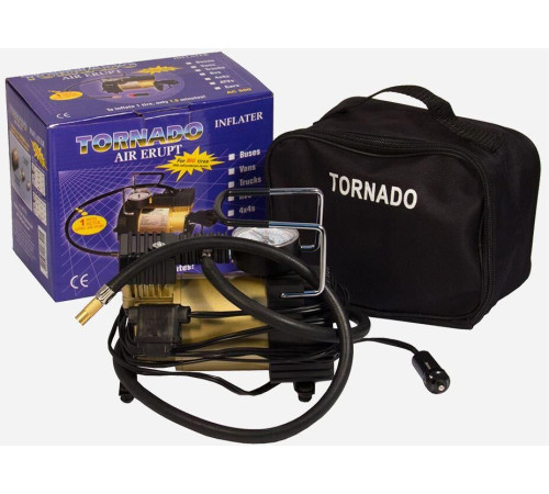 TORNADO АC-580 10 A, 35 л/мин, 140 PSI, 12В металл. корпус (с сумкой) 44199