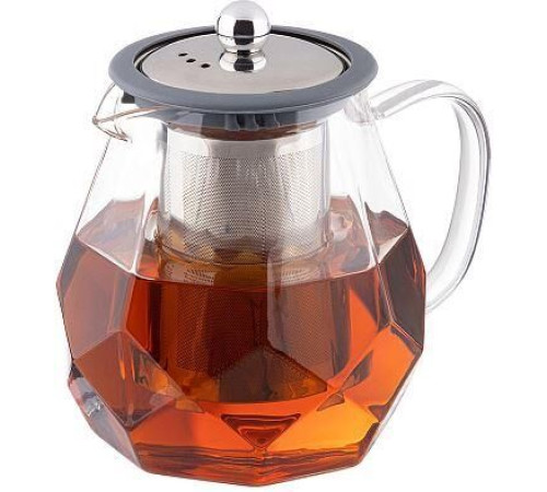 LEONORD Чайник заварочный, AROMA, 820 мл из боросиликатного стекла, корпус с гранями (106791)