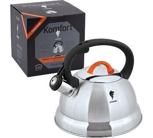 Чайник из нерж.стали со свистком LEONORD Freundlich-3001QS 2,3 л (002803)
