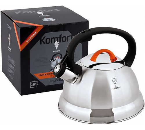 Чайник из нерж.стали со свистком LEONORD Freundlich-3001QS 2,3 л (002803)