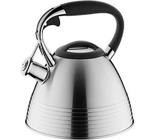 LEONORD Чайник, MODERN, объем: 3 л, из нержавеющей стали, со свистком, матовый, ручка с soft-touch (106718)
