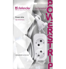 Удлинитель DEFENDER (99271) B220 - 2 розх 3 м, белый