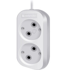 Удлинитель DEFENDER (99272) B220 - 2 роз х 5 м, белый