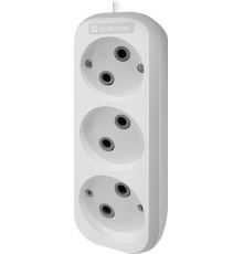 Удлинитель DEFENDER (99276) B230 - 3 роз х 2 м, белый
