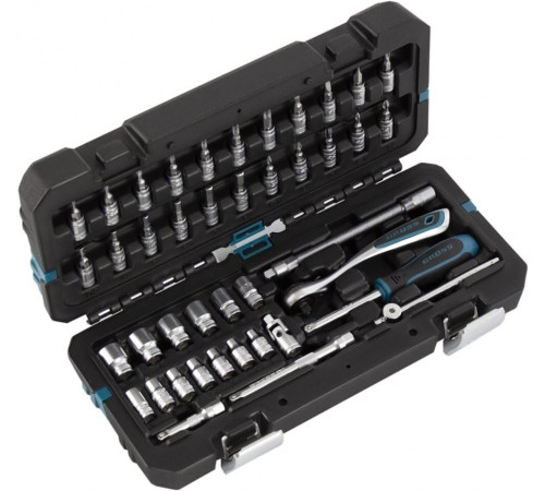 GROSS Набор инструментов, 1/4 , CrV, 120 зубьев, 42 предмета 14146