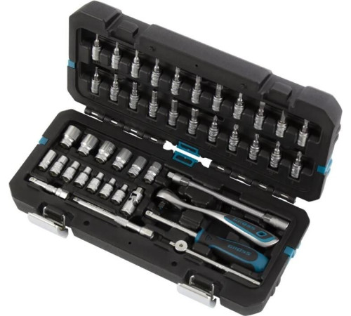 GROSS Набор инструментов, 1/4 , CrV, 120 зубьев, 42 предмета 14146