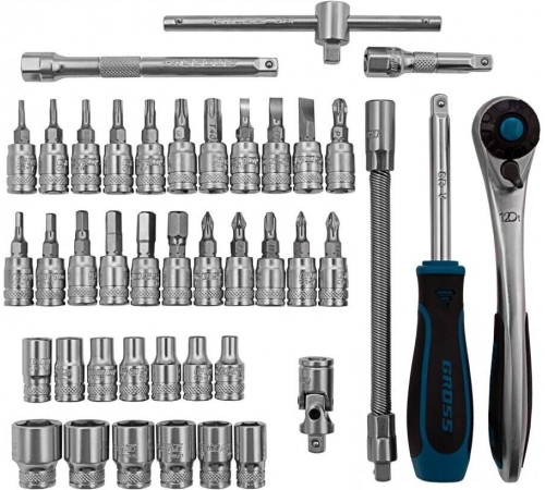 GROSS Набор инструментов, 1/4 , CrV, 120 зубьев, 42 предмета 14146