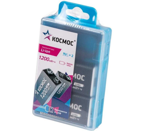 КОСМОС KOCLi9V1200mAh2B черный