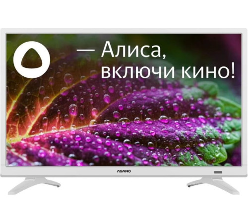 ASANO 24LH8011T HD SMART TV Яндекс белый