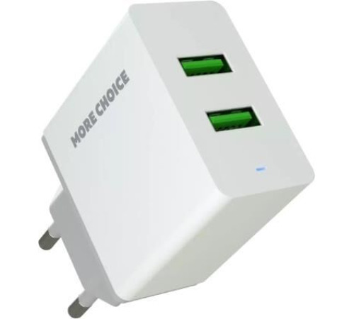 MORE CHOICE (4610196409004) NC11 СЗУ 2USB 2.4A White White