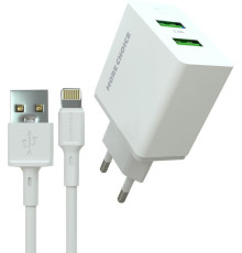 MORE CHOICE (4610196409028) NC11i СЗУ 2USB 2.4A для Lightning 8-pin White