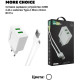 MORE CHOICE (4610196409042) NC11a СЗУ 2USB 2.4A для Type-C White