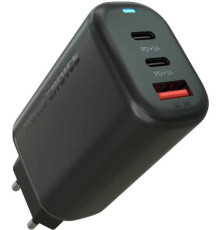 MORE CHOICE (4610196409646) NC79 1USB+2Type-C 3.0A PD 65W быстрая зарядка Black