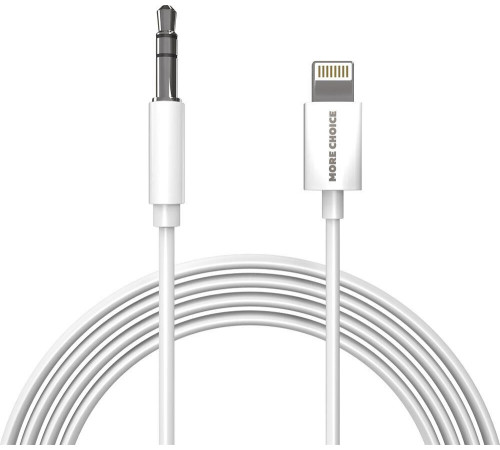 MORE CHOICE (4610196409820) UK28i AUX 3.5mm Lightning 8-pin 1м White
