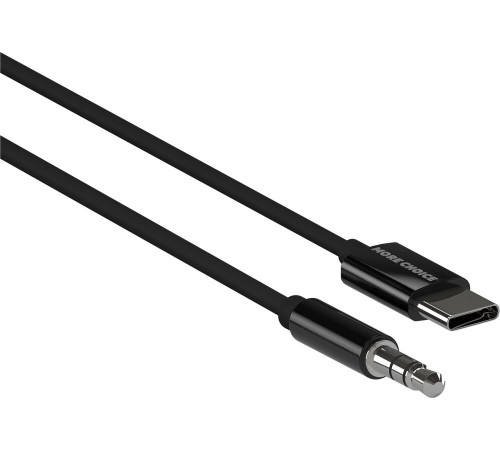 MORE CHOICE (4610196409844) UK28a AUX 3.5mm Type-C 1м Black