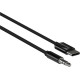 MORE CHOICE (4610196409844) UK28a AUX 3.5mm Type-C 1м Black