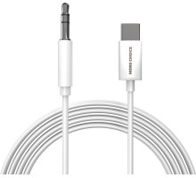 MORE CHOICE (4610196409851) UK28a AUX 3.5mm Type-C 1м White