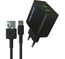 MORE CHOICE (4610196409875) NC11i 2USB 2.4A для Lightning 8-pin Black