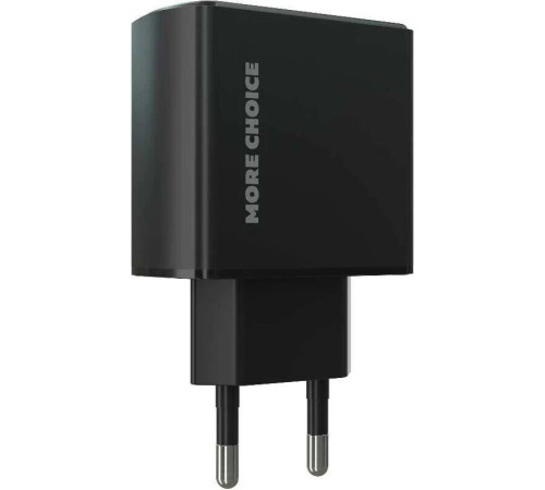 MORE CHOICE (4610196409936) NC60 1USB-C 3.0A PD 20W быстрая зарядка Black