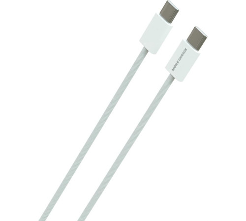 MORE CHOICE (4620202550378) K75a USB 3.0A PD 60W для Type-C Type-C нейлон 2м White