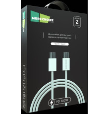 MORE CHOICE (4620202550392) K77a нейлон USB 3.0A PD 100W для Type-C Type-C 2м White