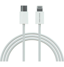MORE CHOICE (4620202550408) K73i USB 3.0A PD 20W для Lighting 8-pin Type-C - нейлон 1м White
