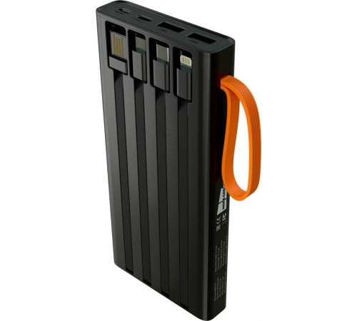 MORE CHOICE (4620202550538) PB22-10 с кабелем 2USB 2.1A - 10000mA черный