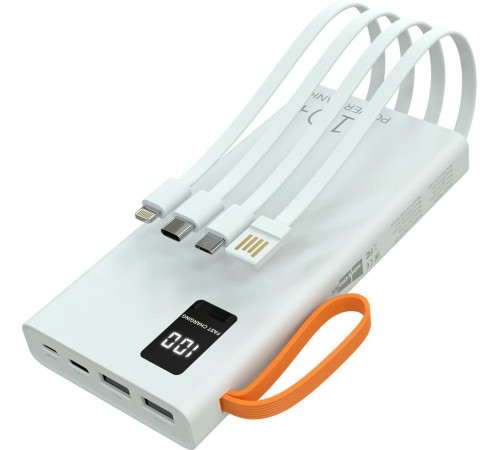 MORE CHOICE (4620202550545) PB22-10 с кабелем 2USB 2.1A - 10000mAh белый