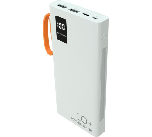 MORE CHOICE (4620202550545) PB22-10 с кабелем 2USB 2.1A - 10000mAh белый