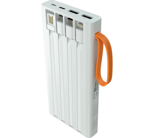 MORE CHOICE (4620202550545) PB22-10 с кабелем 2USB 2.1A - 10000mAh белый