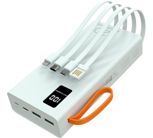 MORE CHOICE (4620202550552) PB22-20 с кабелем 2USB 2.1A - 20000mAh белый