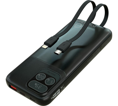 MORE CHOICE (4620202550590) PB55-10 с кабелем 1USB 3.0A 22.5W PD - 10000mAh черный